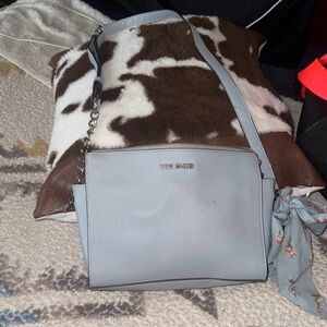 Steve Madden Soft blue w/ floral bow on side Crossbody Bag/ purse